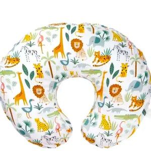 Boppy Animal Nursing Pillow - with additional beige and white cover